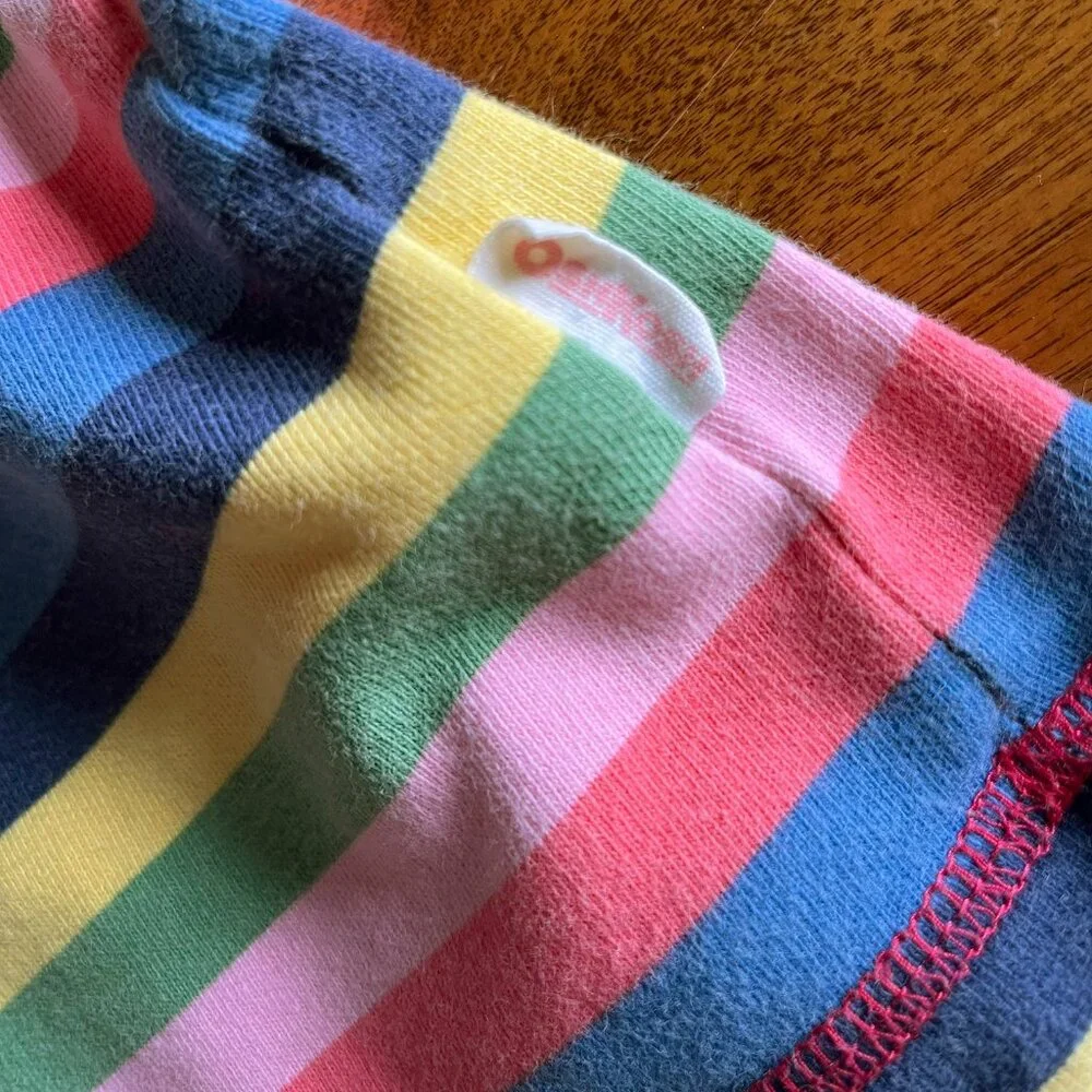 OshKosh rainbow stripe hooded dress 10